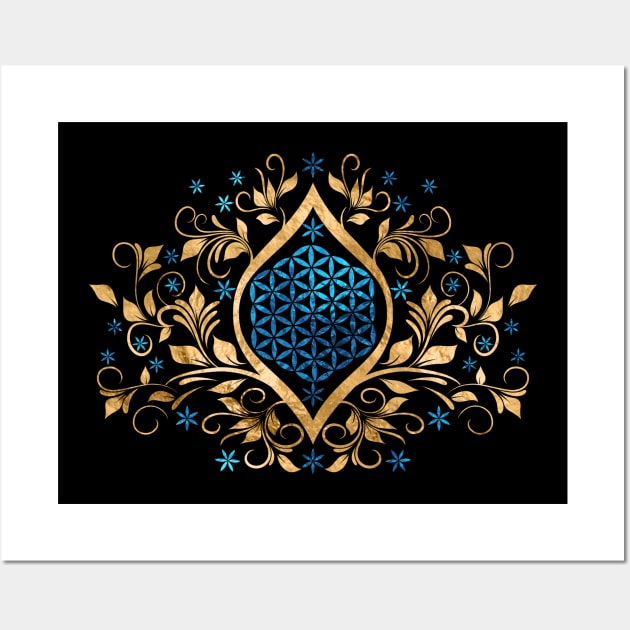 Flower of Life - Eye Swirl Ornament Wall Art by Nartissima